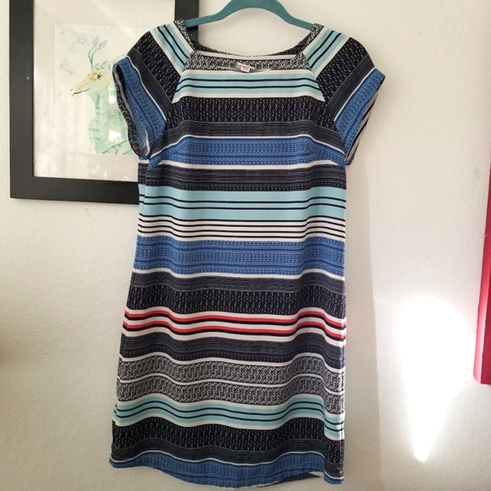 Merona Blue Striped Dress